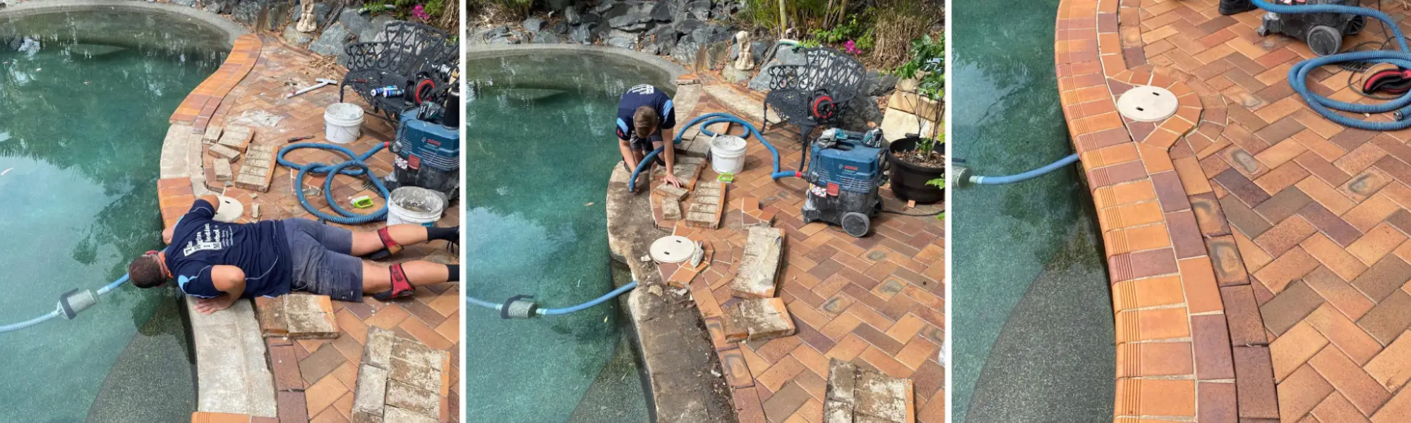 Surrounding Loose Pool Tiles